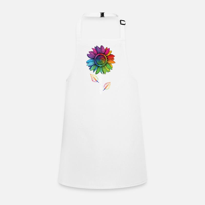 Equality LGBTQ Regenbogen Sonnenblume Blume CSD Schürze für Kinder