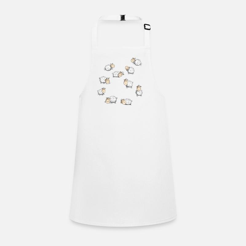 Small flock of sheep I Sheep I Sheep Comic Children's Apron