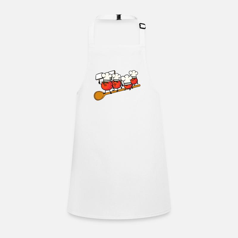 Chef Cuisines Démonstration Tomate Gastronomie Job Tablier Enfant