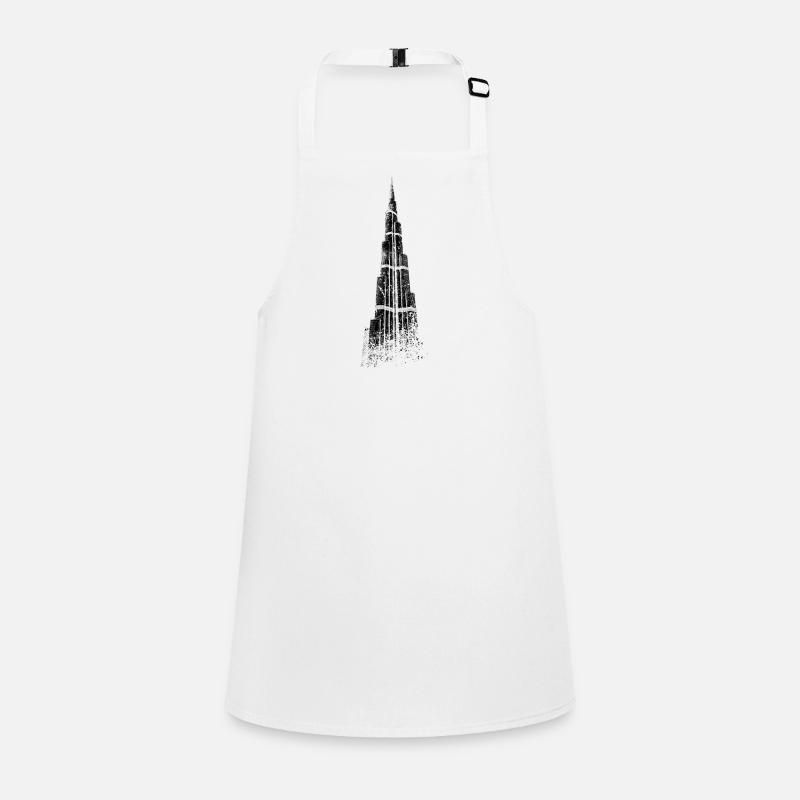 Dubai Burj Khalifa Vintage Silhouette Emirate UAE Children's Apron