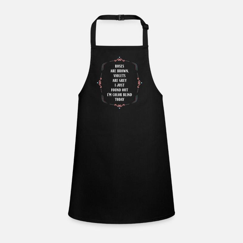 Color blind colors red green weakness Children's Apron