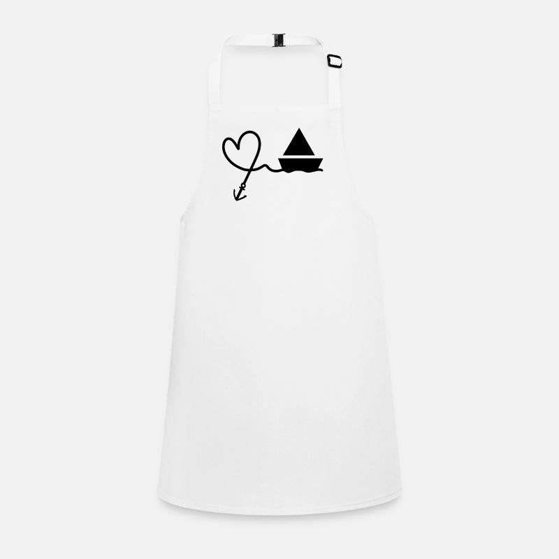 Herz Anker Boot Schürze für Kinder