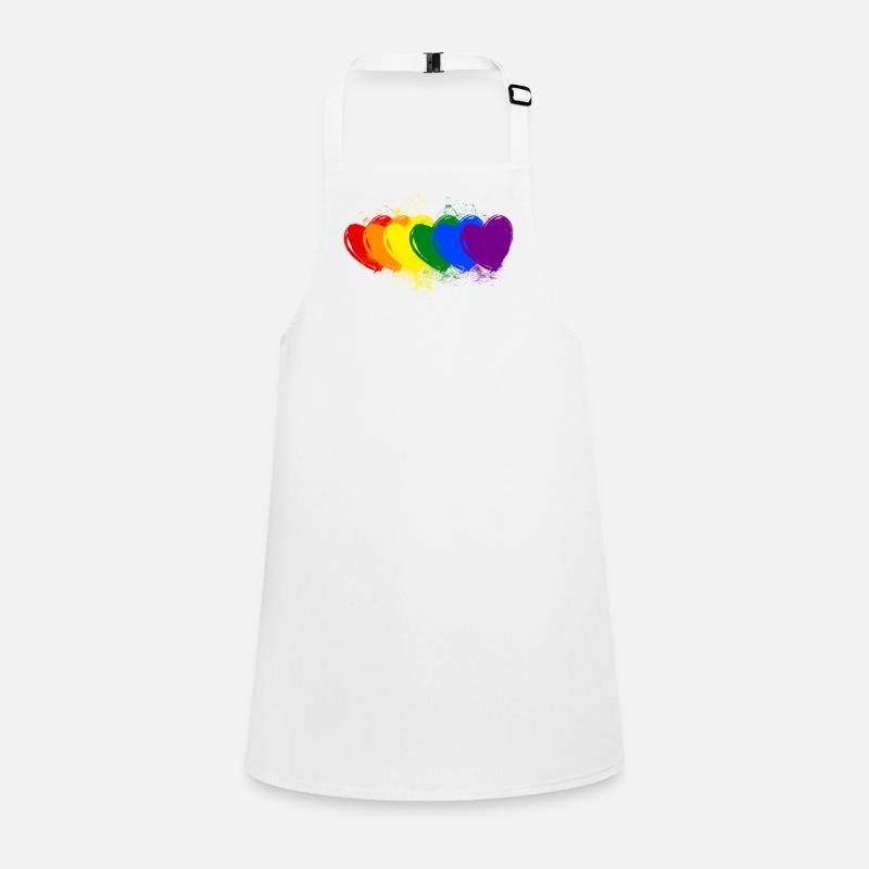 colourful hearts Children's Apron