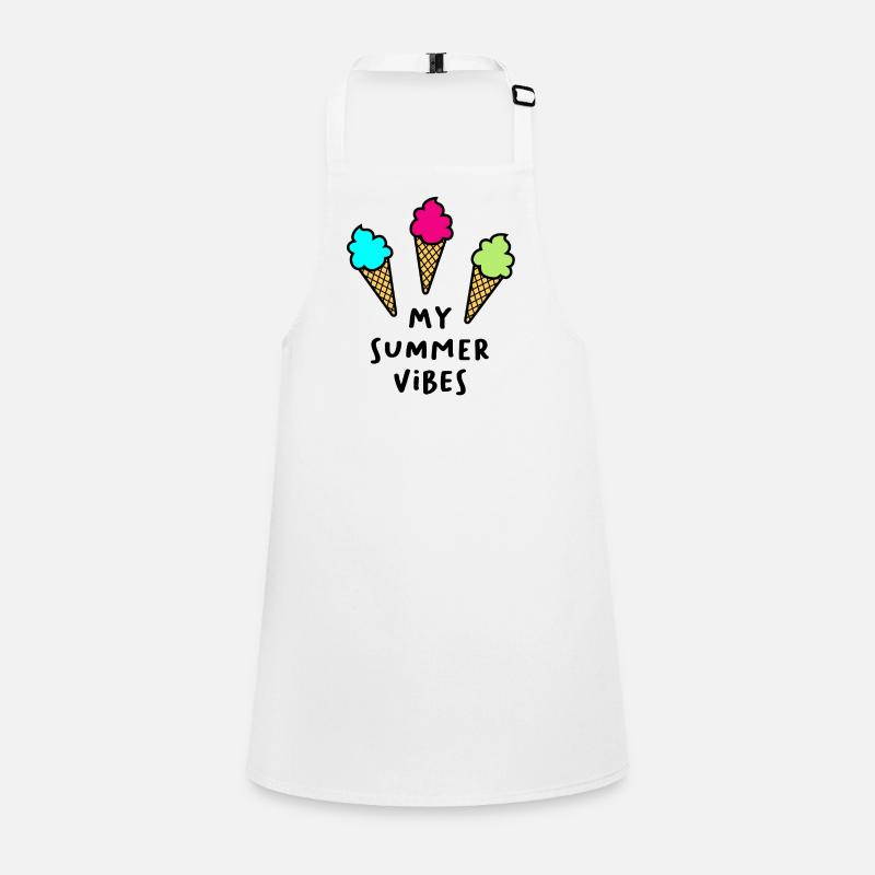 Summer Vibes Eis Quote Sommer Urlaub cool Fun Children's Apron