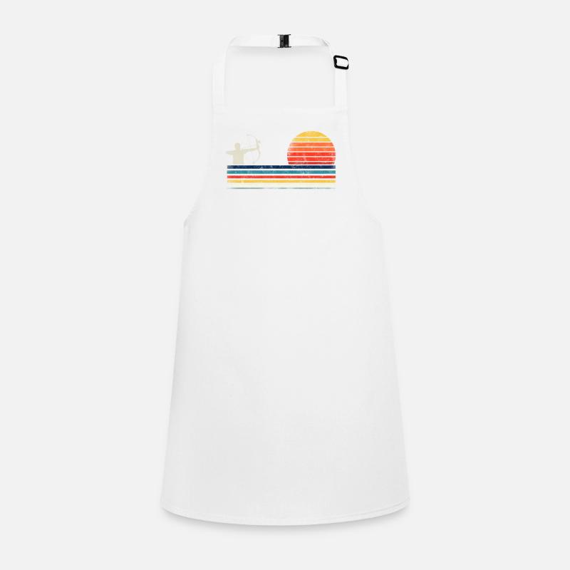 Archery Bow Archer Retro Vintage Schürze für Kinder