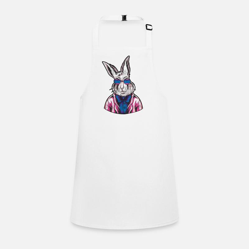 Bisexual Bi Pride Flag Rabbit Schürze für Kinder