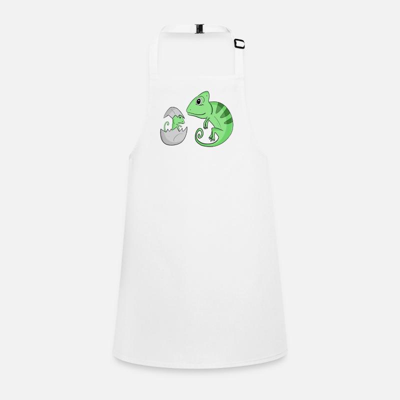 Caméléon avec bébé caméléon Tablier Enfant