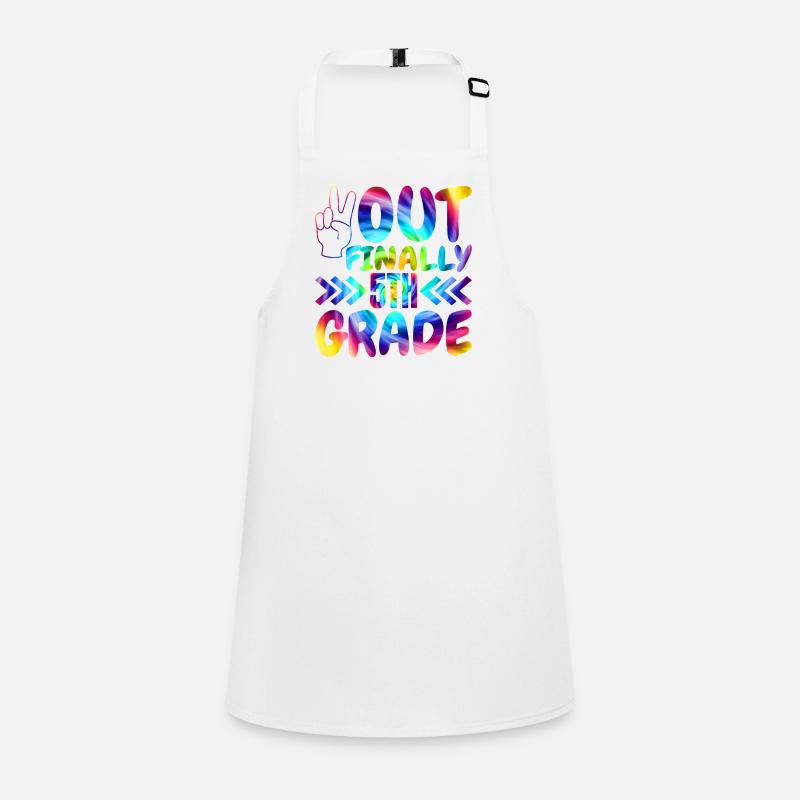 Out Finally 5th grade elementary school students Children's Apron