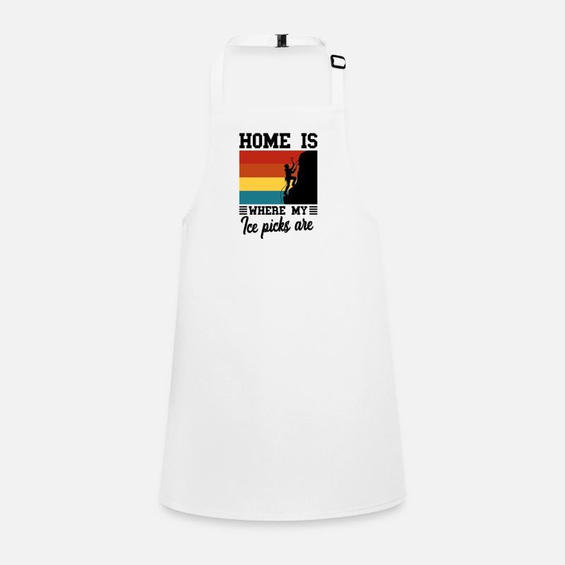 Eiskletterer Eisklettern Sportler Eis Klettern Schürze für Kinder