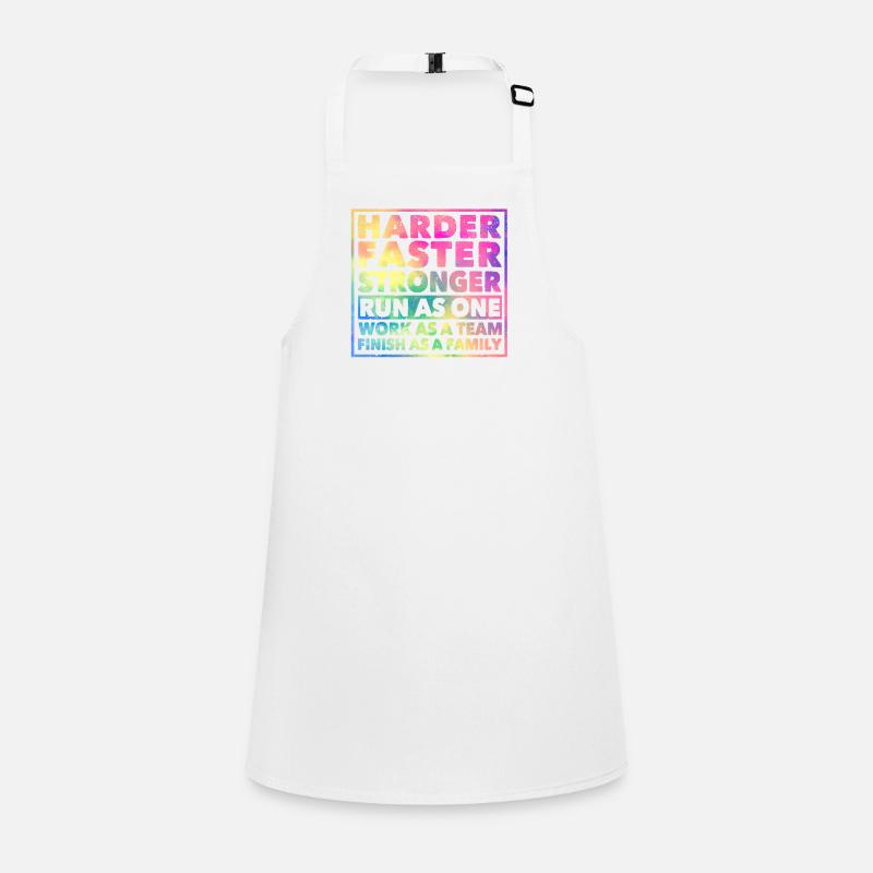 Harder Faster Run Stronger Work Team Goal Children's Apron