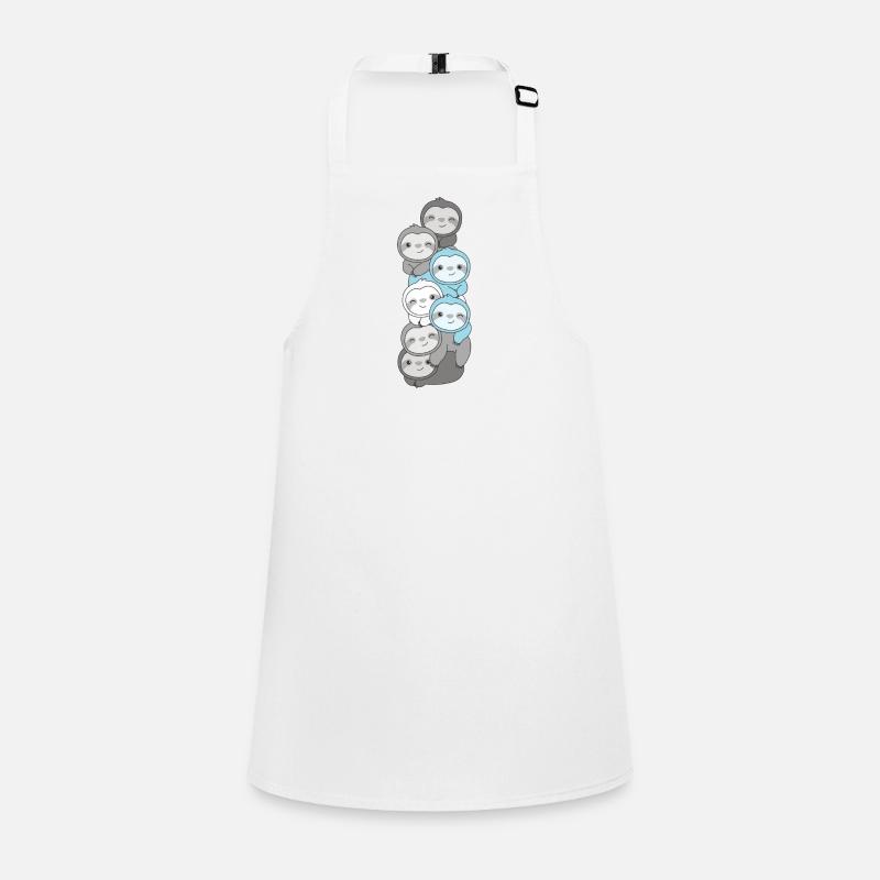 Demiboy Flag Pride LGBTQ Cute Sloth Bunch Children's Apron