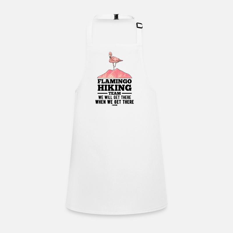 Flamingo Hiking Team We Will Get There Children's Apron
