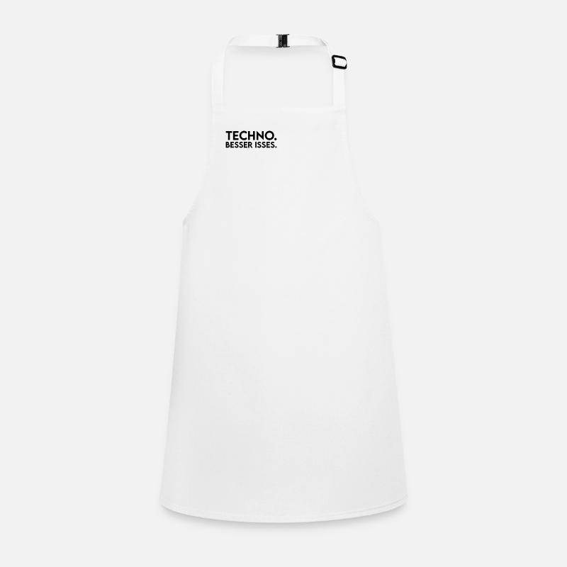 Techno Spruch Schürze für Kinder