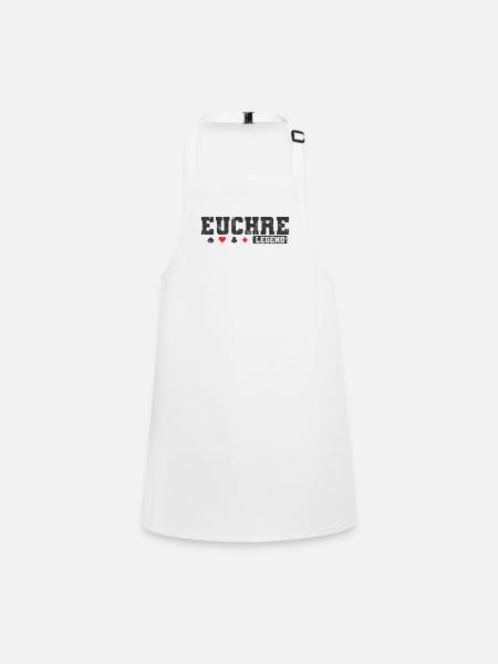 Euchre Legend Card Game Playing Cards - Children's Apron - white - Front