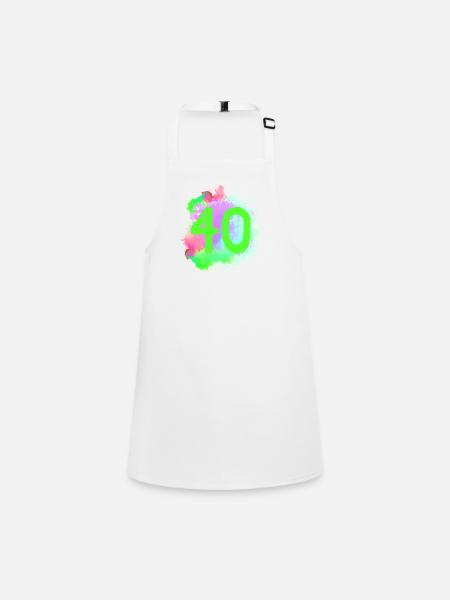 40 Nombre d’objets blob - Tablier Enfant - blanc - Devant