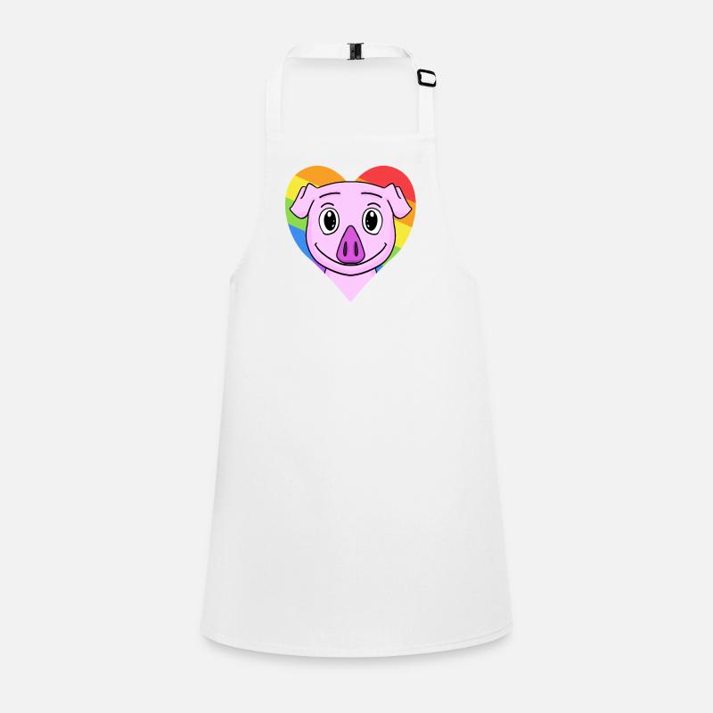 Pig Lgbt Rainbow Colors Children's Apron