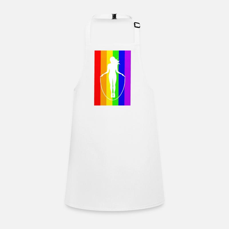 Springseil springen Seilspringen Sticker Shirt Schürze für Kinder