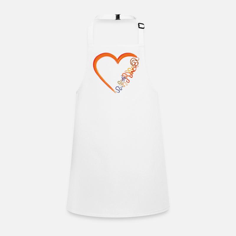 Snake Serpent Heart Children's Apron