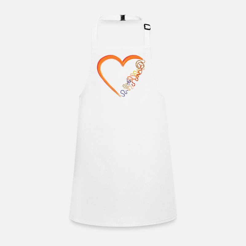 Snake Serpent Heart Children's Apron