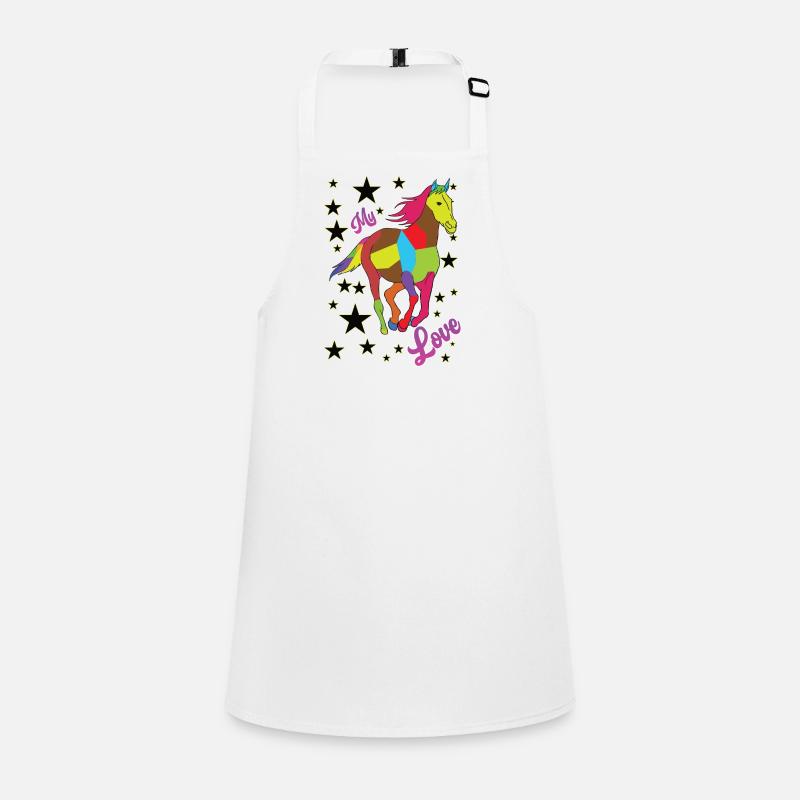 Cheval arc-en-ciel Tablier Enfant