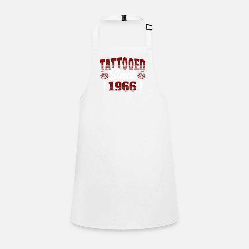 Tattooed Since 1966 Red Rose Theme Children's Apron