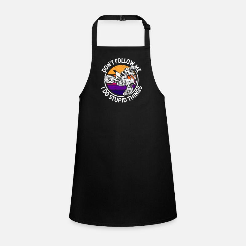 Don't follow me, I do stupid things funny Children's Apron