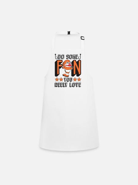 Fun Clownfish - Schürze für Kinder - Weiß - Vorne