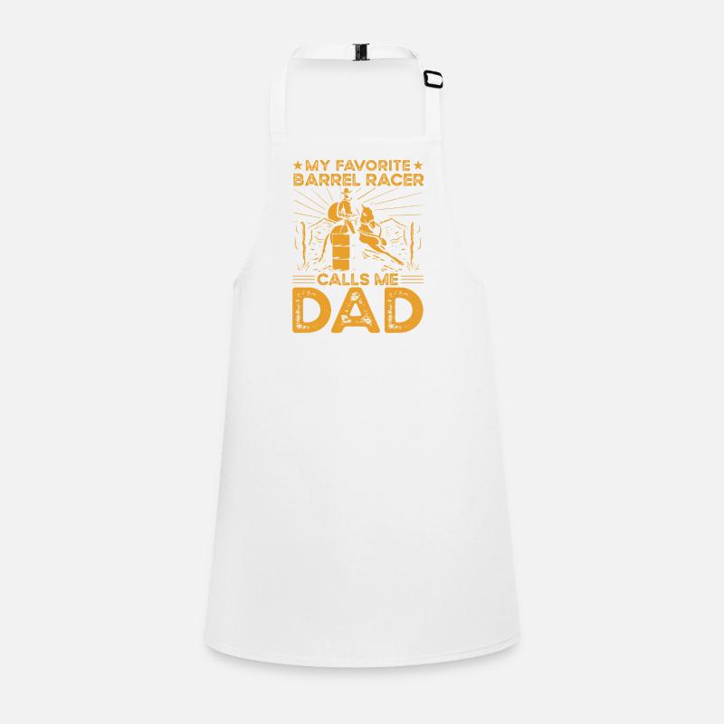 Barrel Racer Dad Children's Apron