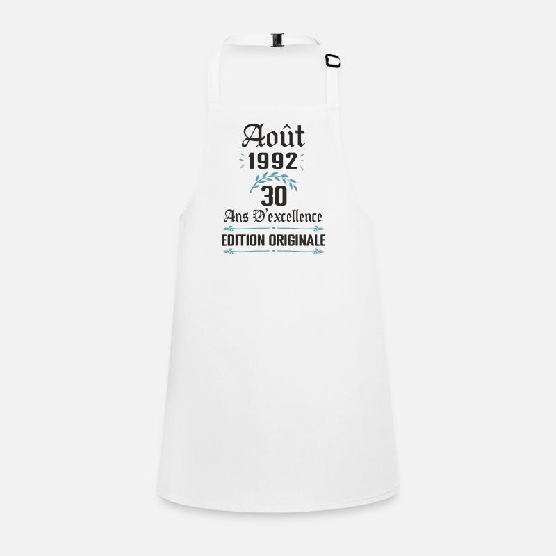 30 ans - anniversaire août 1992 Tablier Enfant