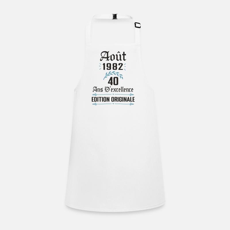 40 ans - anniversaire août 1982 Tablier Enfant