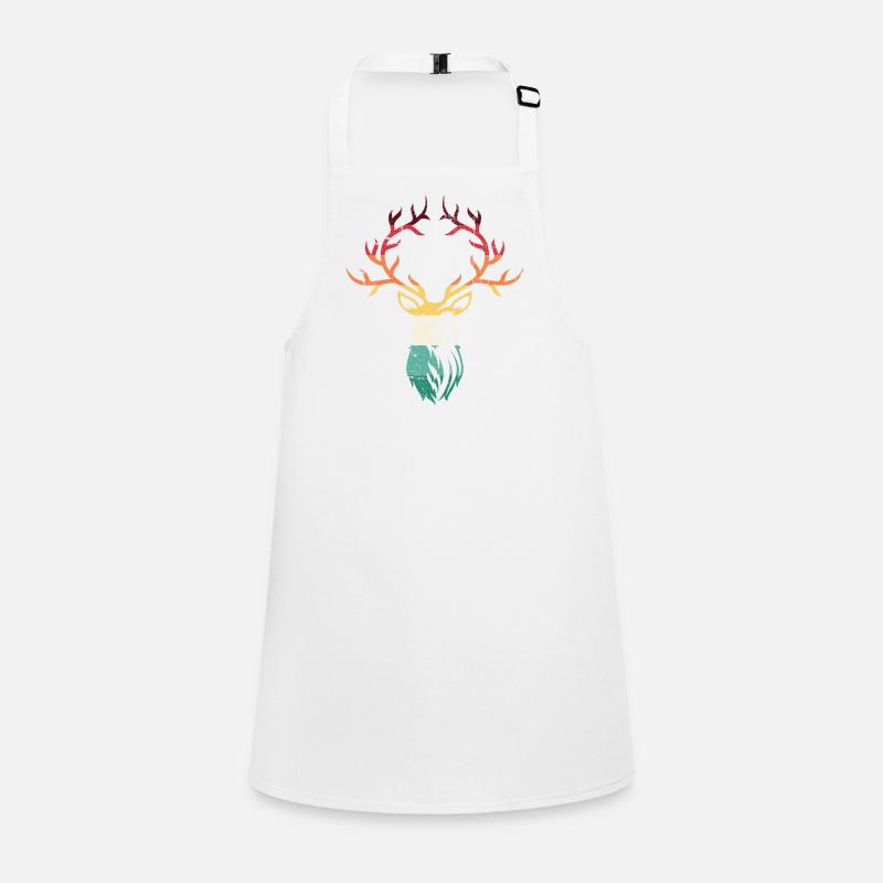 Gradient Deer Antlers Children's Apron