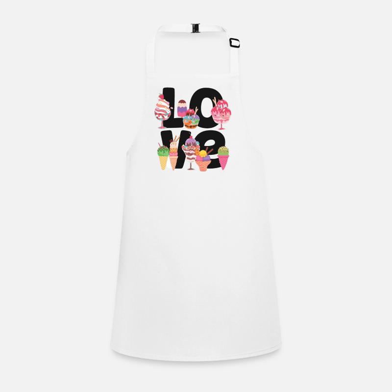 Ice Cream Cone Popsicle Amour Tablier Enfant