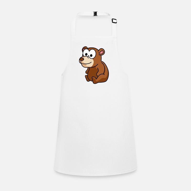 Bande dessinée Bear - Tablier Enfant - blanc