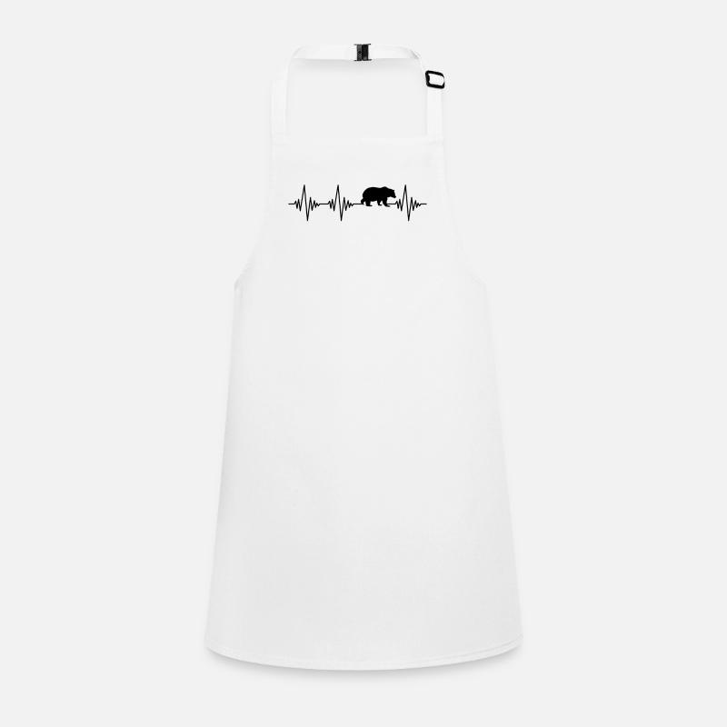 Bär Herzschlag Schürze für Kinder