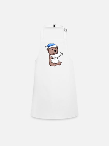 Bear Baby - Children's Apron - white - Front