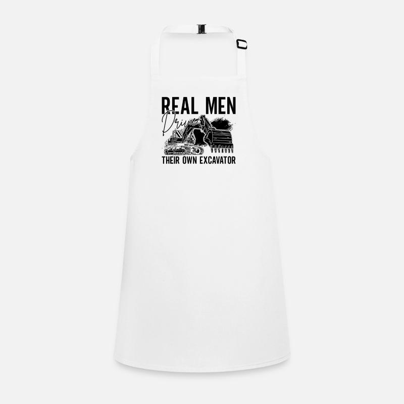 Bagger Bauarbeiter Bau Baggerfahrer Geschenkidee Schürze für Kinder