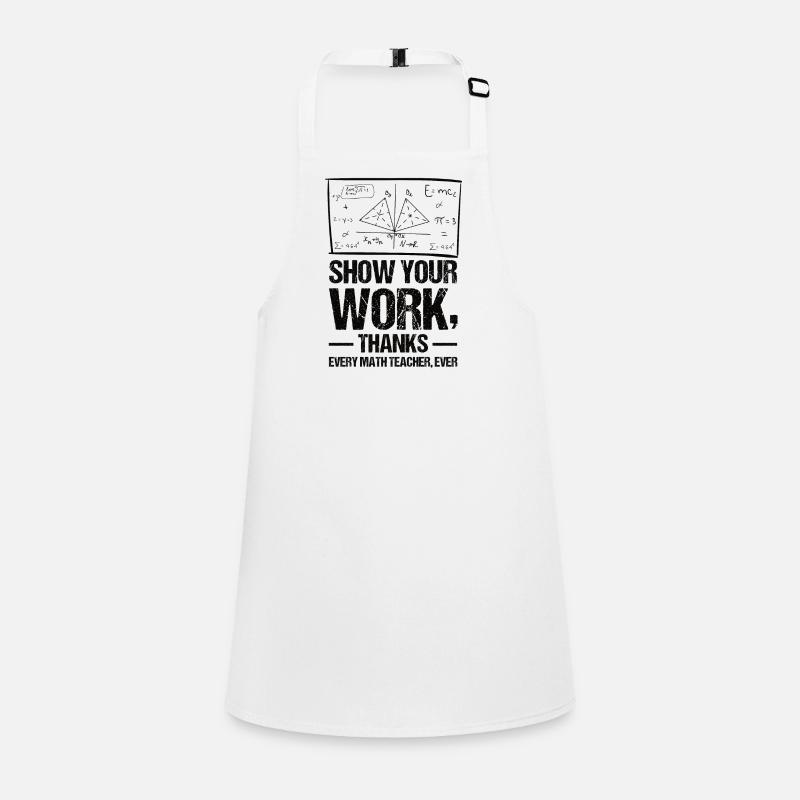 Math Teacher Mathematical Formula Geometry Teacher Children's Apron