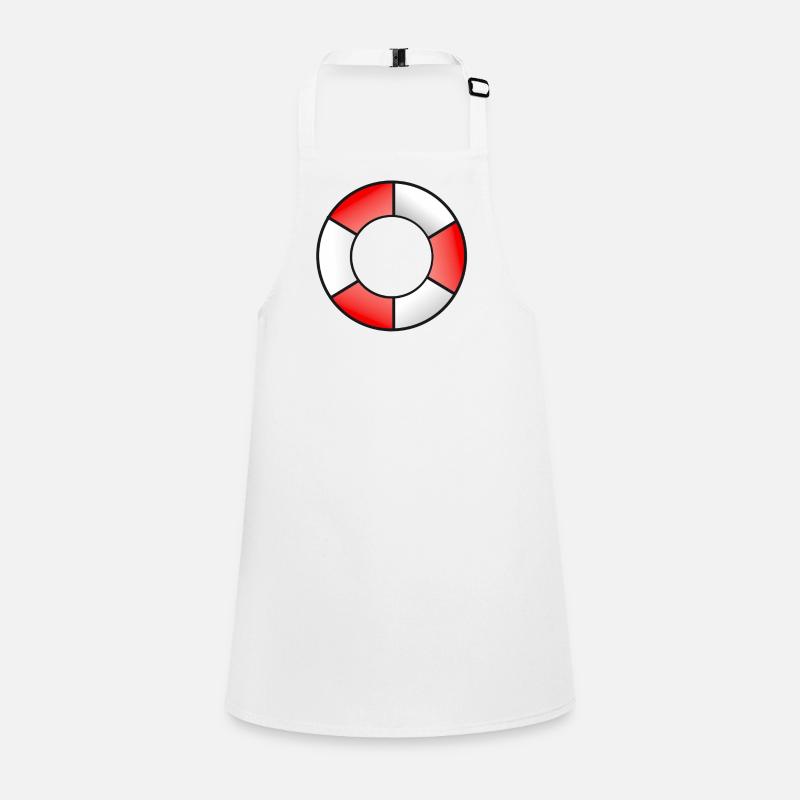 Bouée de sauvetage Rouge Blanc Tablier Enfant