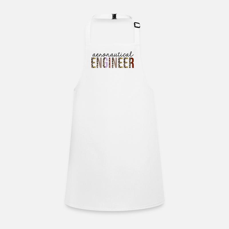 Aeronautical Engineer Leopard Print Funny Children's Apron