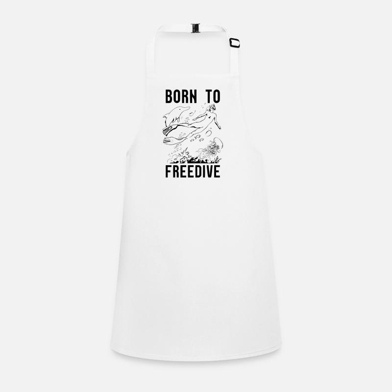 Freediver Apnée Plongée Plongée En apnée Idée Cadeau Tablier Enfant