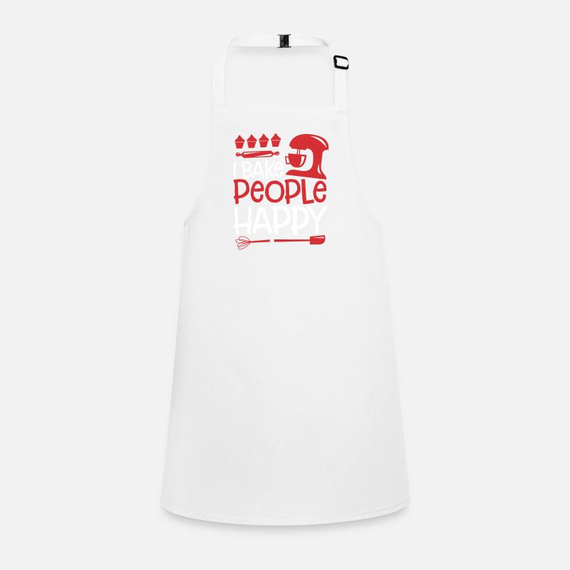 Ich Backe Menschen Glücklich Schürze für Kinder