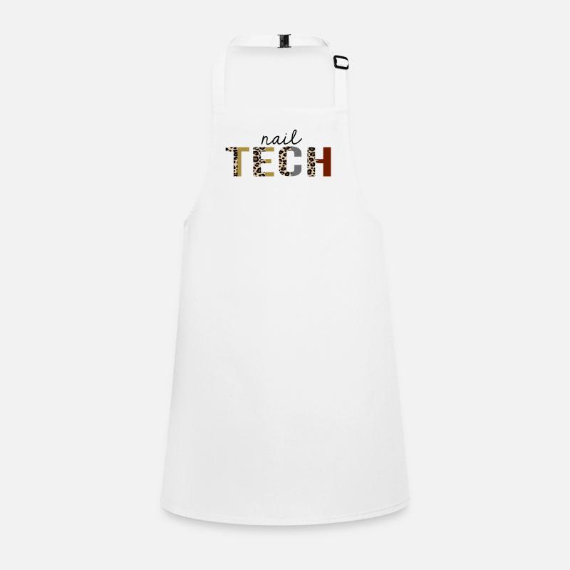 Nail Tech Leopard Print Lustig Schürze für Kinder