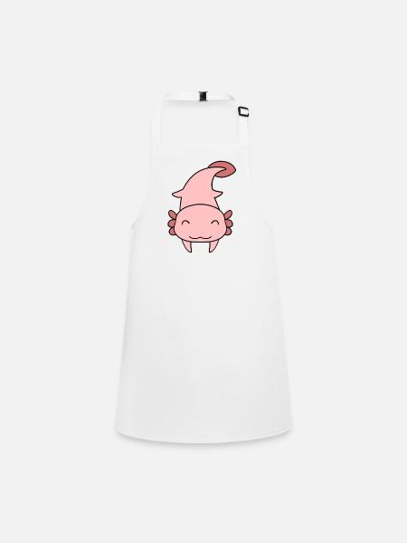 Axolotl doux - Tablier Enfant - blanc - Devant
