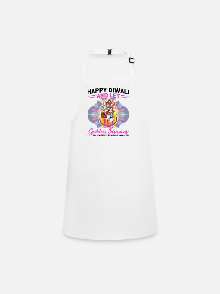 Diwali Hindus Sikh Festival of Lights Gift - Children's Apron - white - Front