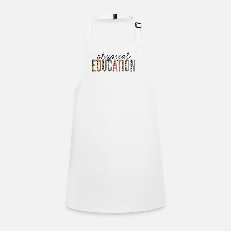 Physical Education Leopard Print Funny Children's Apron