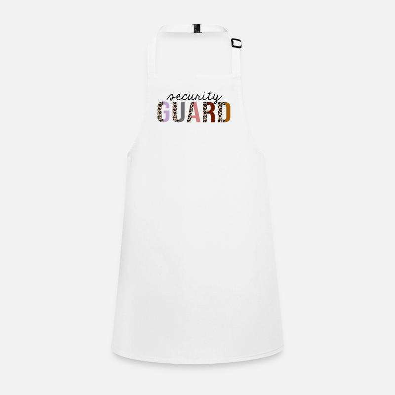 Security Guard Leopard Print Lustig Schürze für Kinder