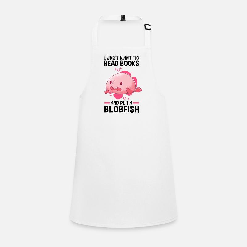 Books and Blobfish Ugly Fish Meme Children's Apron