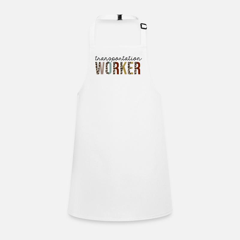 Transportation Worker Leopard Print Funny Children's Apron