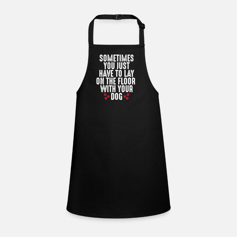 Lie down with your dog on the Children's Apron