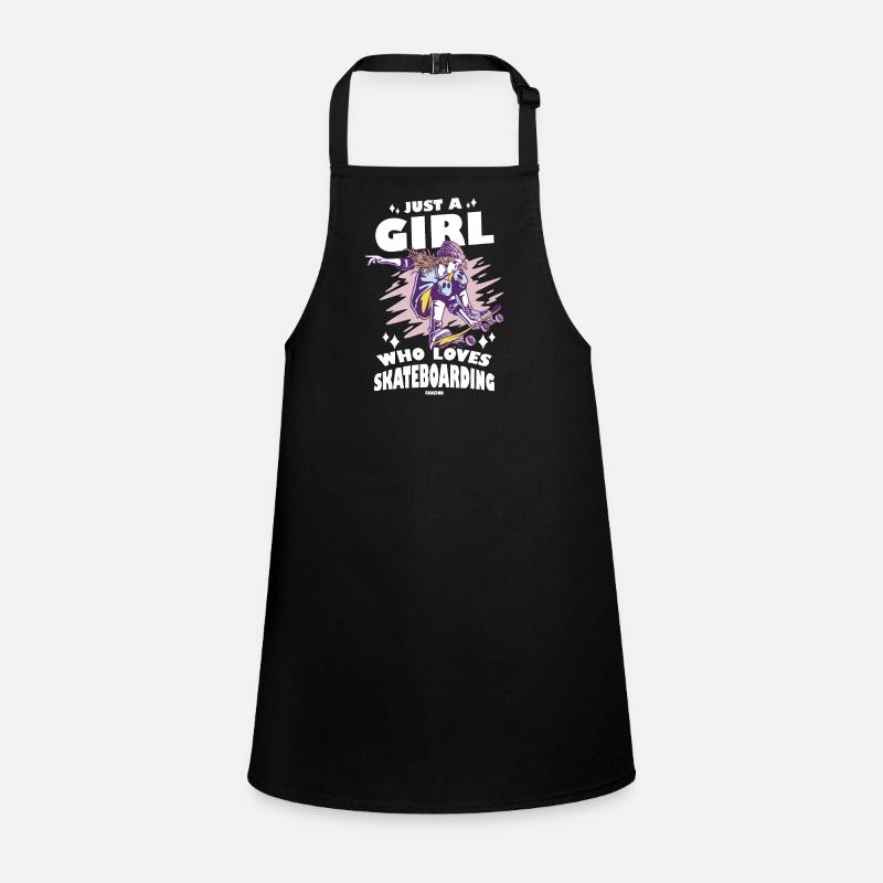 skate halfpipe cool girl Children's Apron